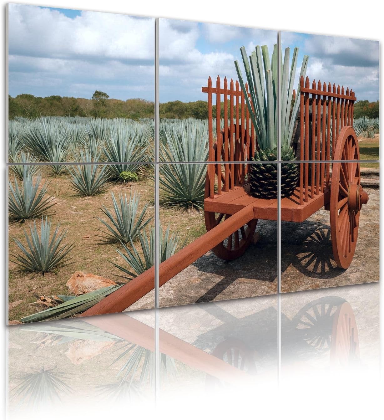 6 Pack Art Acoustic Panels Self Adhesive Tequila Production Mexico Decorative Soundproof Wall Panels Sound Absorbing Panel 48