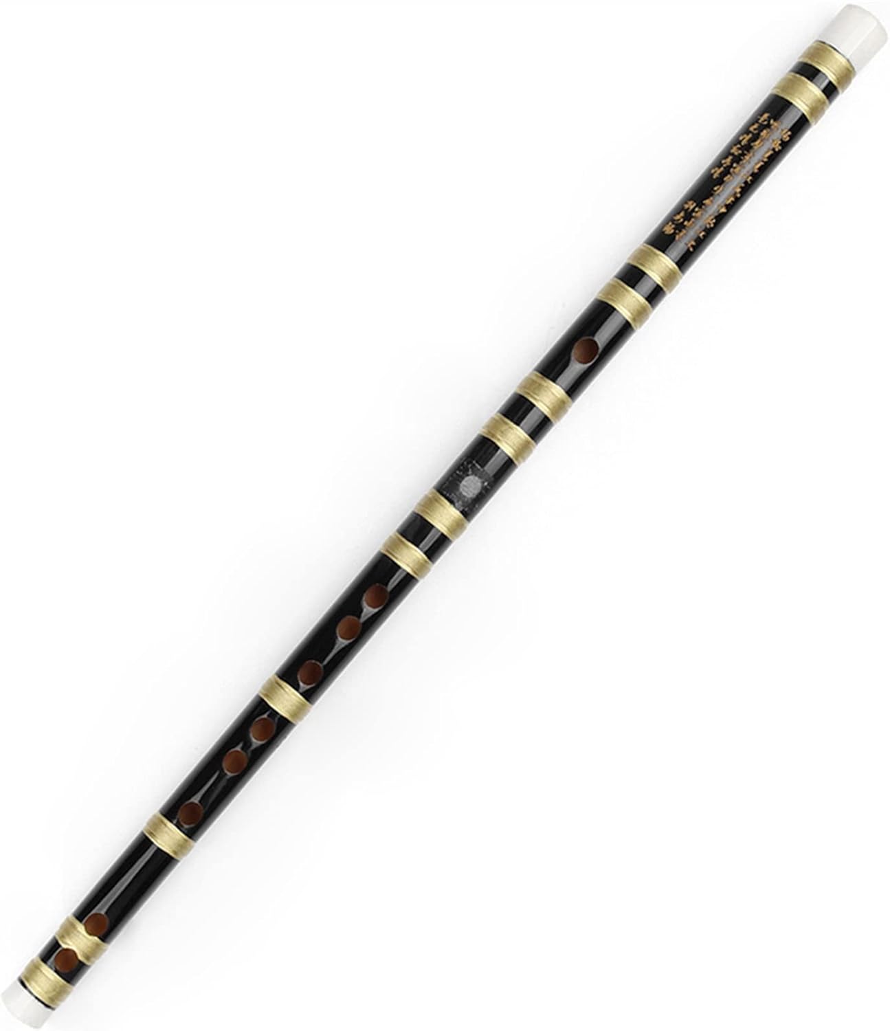 TSTS Chinese Bamboo Flute 12 Holes Chinese Traditional Dizi Woodwind Bamboo Flute Musical Instruments Handmade for Beginners (Color : C Key)