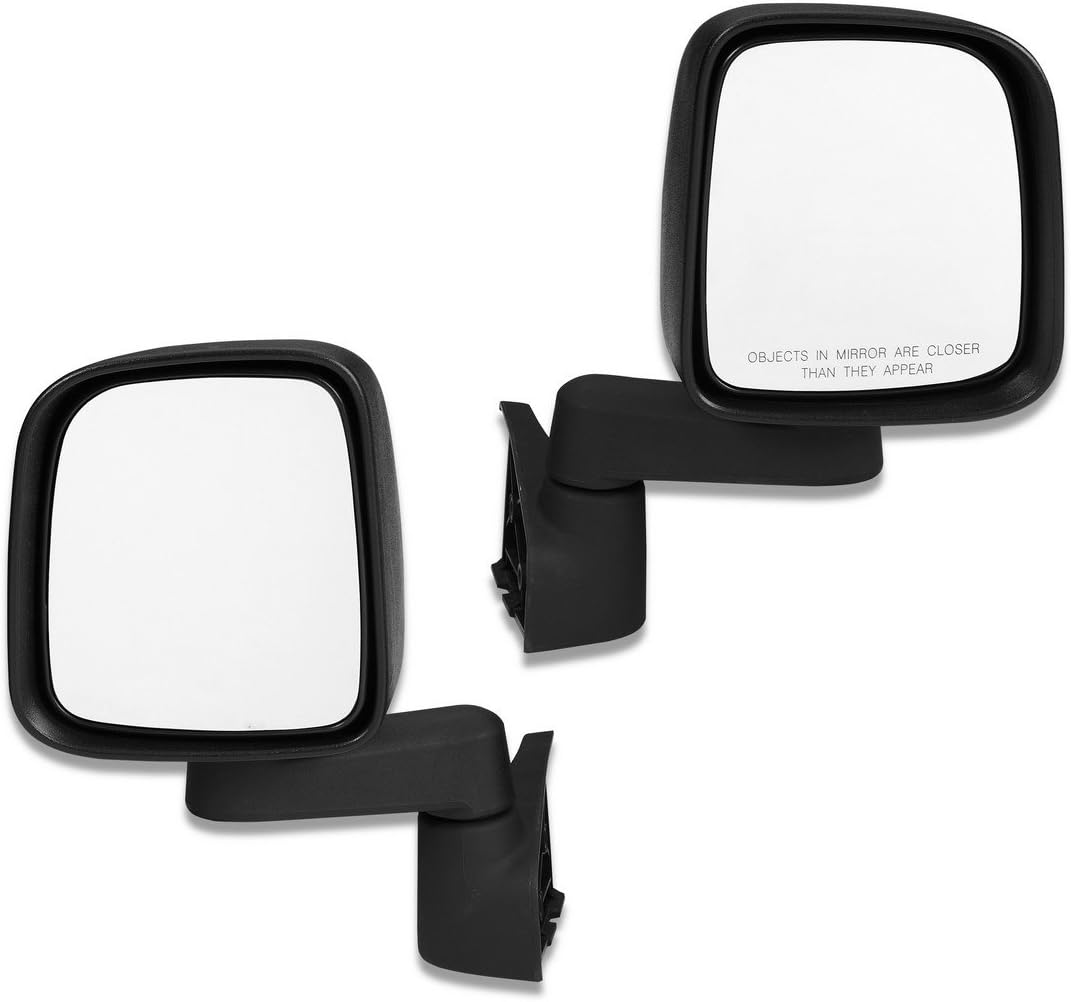 Bestop 51261-01 Highrock 4x4 Mirror Replacement Set Solid arm Black