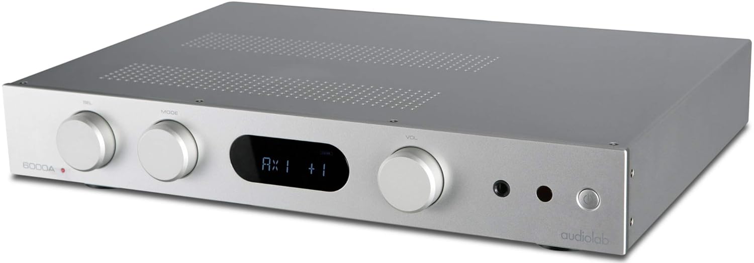 Audiolab 6000A 100-watt Stereo Integrated Amp/Bluetooth DAC - Silver