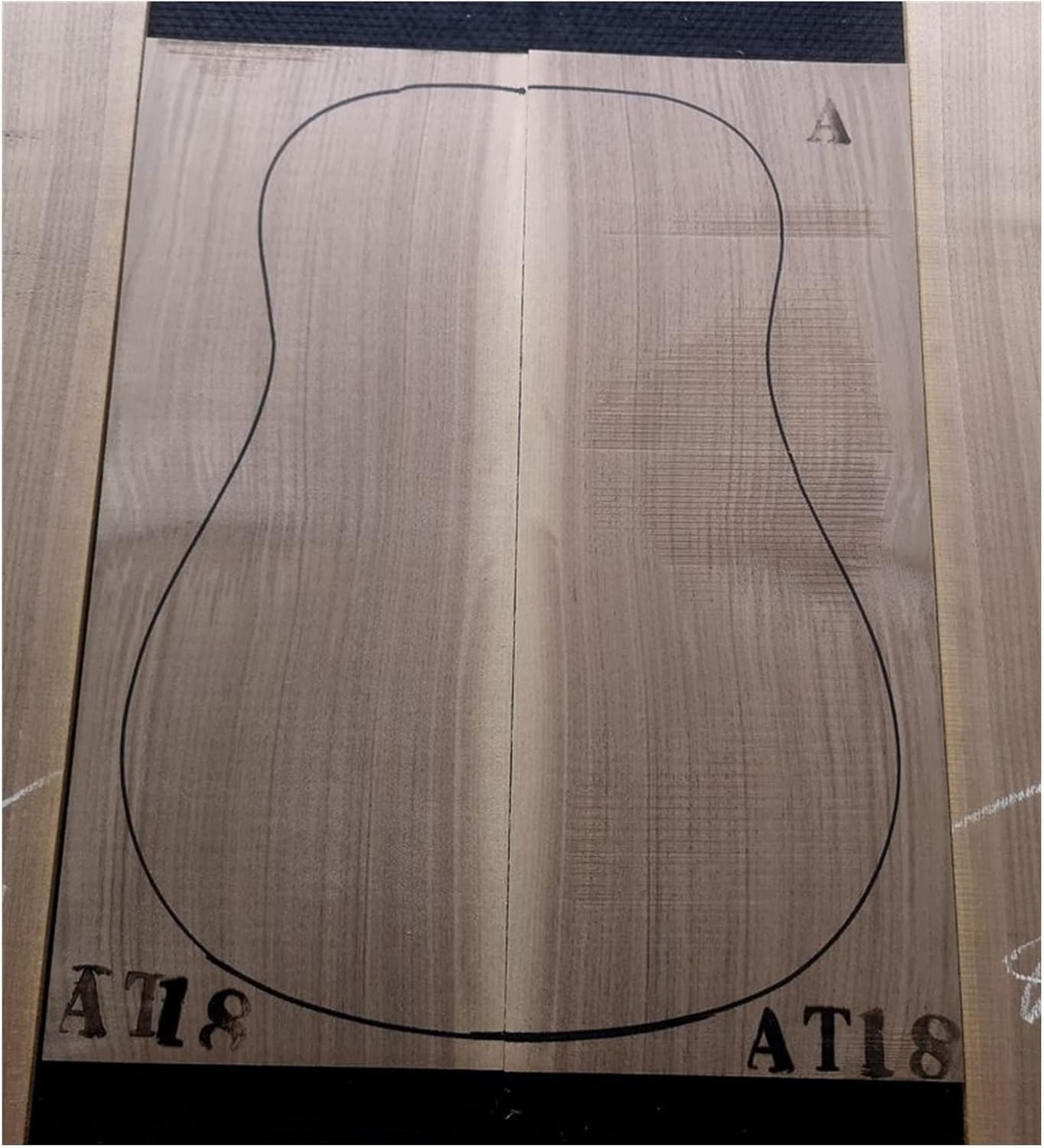 FLFL Guitar Full Veneer Back and Side Board Guitar Making Material Accessories Unfinished Guitar Kit (Color : 13)