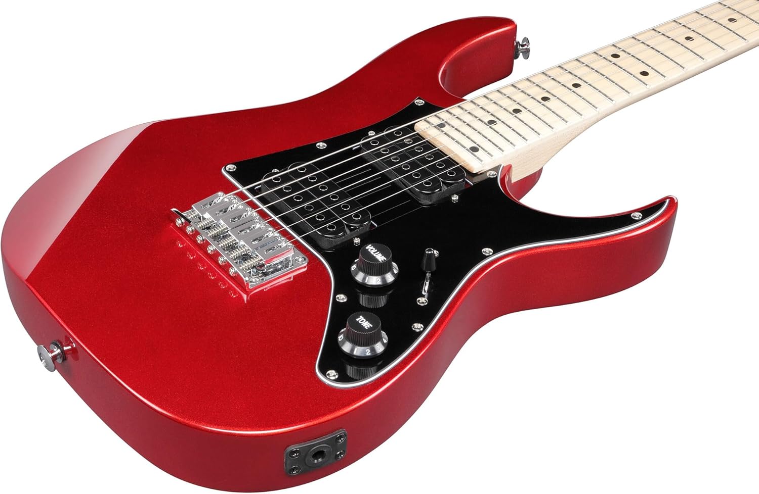 Ibanez GRGM21M RG Gio miKro Short-Scale Electric Guitar - Candy Apple Bundle with Gig Bag, Tuner, Instrument Cable, Strap, Austin Bazaar Instructional DVD, and Polishing Cloth