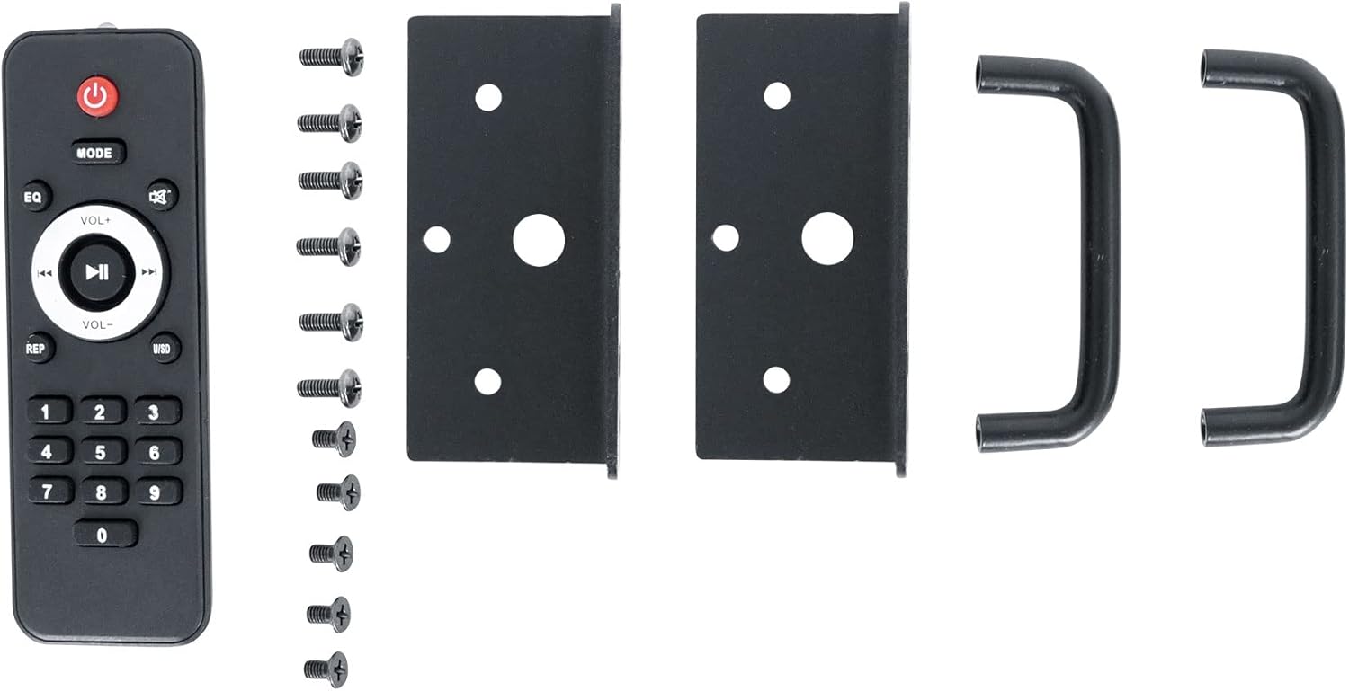 Rockville RCS650-6 650 Watt 6-Zone 70V Commercial Amplifier, Bluetooth, USB/SD/FM Playback, Rack-Mountable, for Restaurants & Offices