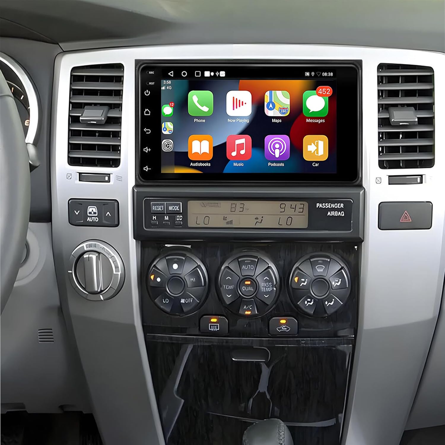 PHEZEN 7 inch Car Radio Stereo Fit for 4Runner 2003-2009, Tundra 2000-2006, Sequoia 2001-2007, Android 13 Car Audio Receivers with Carplay Android Auto GPS Navigation Head Unit WiFi Bluetooth 4+64G