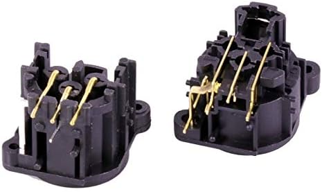 Davitu Electrical Equipments Supplies - 100pcs/lot 3 Pin XLR Female/Male Right Angle PCB Panel Mount 90 Degree 3 Poles XLR Jack Socket Chassis - (Color: 100 Male)