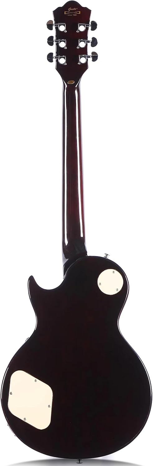 Grote Electric Guitar Solid Body LPYS-006 Maple Neck, Stainless Steel Frets, Ideal for All Levels, with Gigbag(VS)