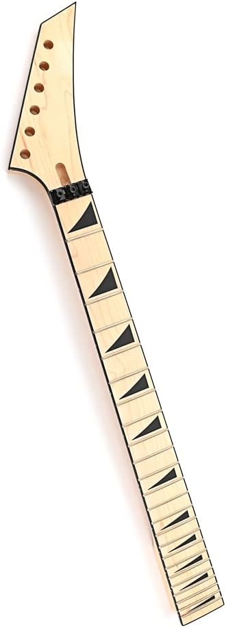Electric Guitar Neck 24 Fret 25.5 Inch Maple Fingerboard Locking Nut Replacement for Jackson Style