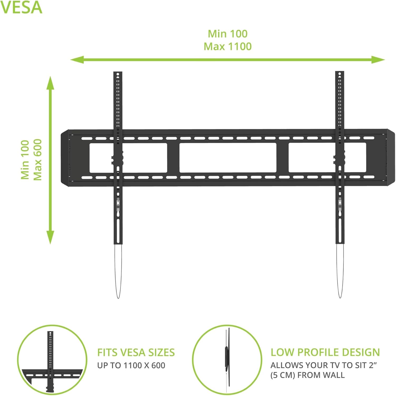 Kanto T6090 Tilting TV Wall Mount for 55