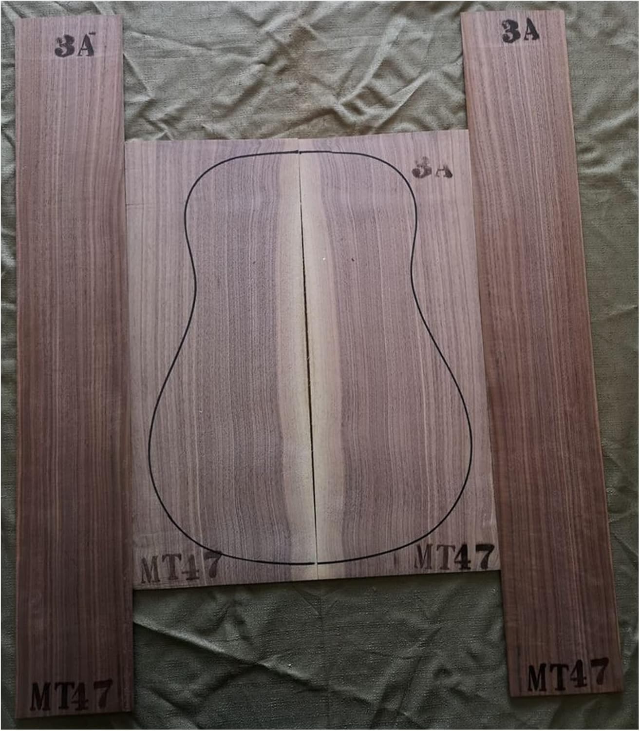 1 Set Guitar Back and Side Kit 41inch Guitar Panel Guitarra Making Material DIY Guitar Kit (Color : 11)