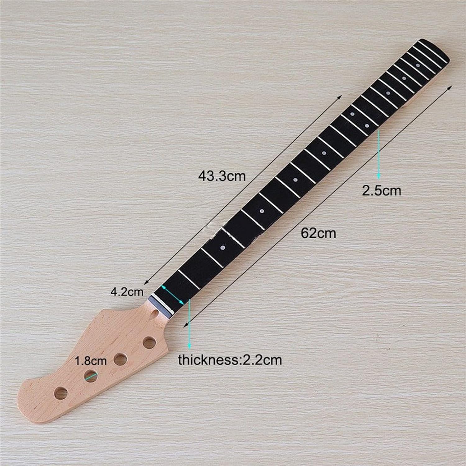 Unfinished Guitar Kit PB Bass Guitar Kit with Maple Bass Guitar Neck 21 Frets Electric Bass Guitar Unfinished Project DIY Guitar Parts Handmade ​Guitar Body