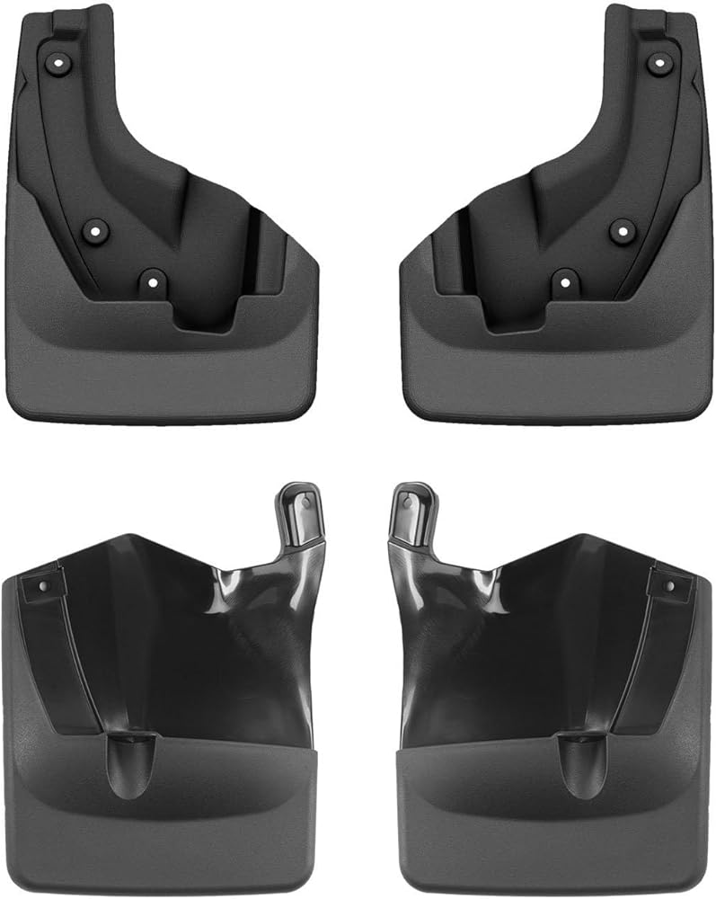 WeatherTech Custom No Drill Splash Guard MudFlaps for Subaru Forester, Forester Wilderness, Front & Rear Set (110167-120101), Black