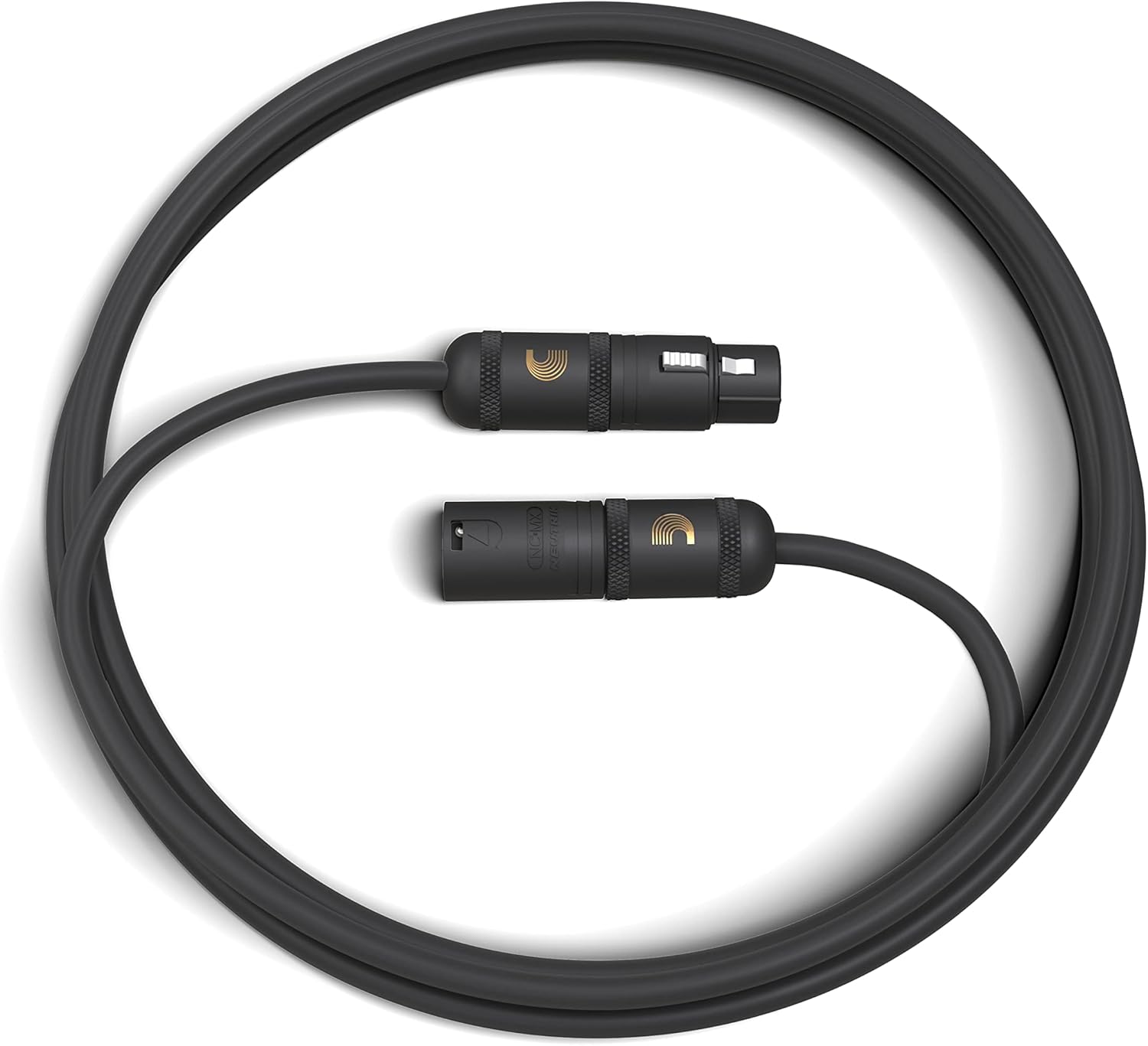 D'Addario Accessories Microphone Cable - XLR Cable - Copper Braid Shield - Optimal Signal Transfer - American Stage - 5 Inch/127 MM - 1 Pack