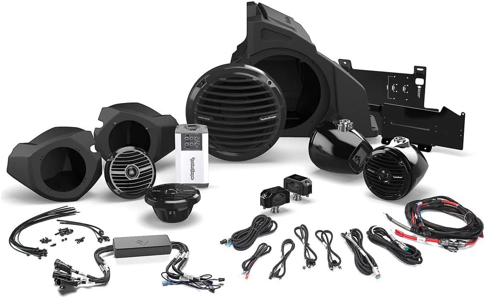 Rockford Fosgate RZR14RC-STAGE4 Stereo Kit w/Stereo, 4 Speakers, & Sub