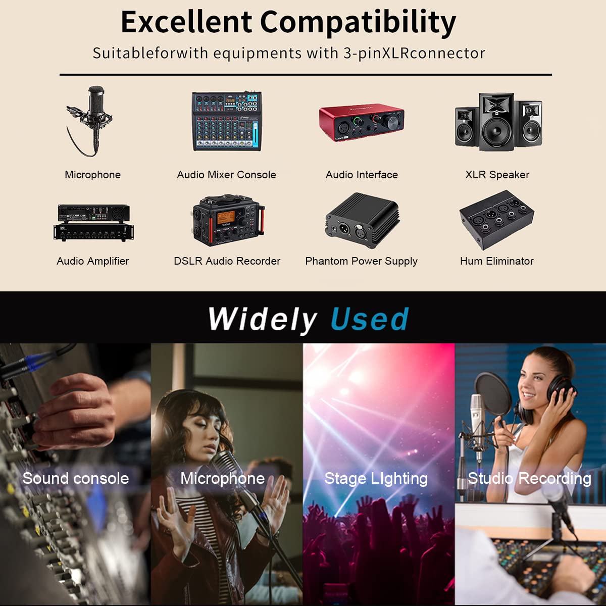 Y.D.F 4 Channel 3-Pin XLR Snake Multi Network Receiver to Single Ethercon Cable Snake Box Extender for Stage Lighting and Recording Studio- XLR/AES/DMX Channel Over Cat5E/Cat6/Cat7 Ethercon Cable