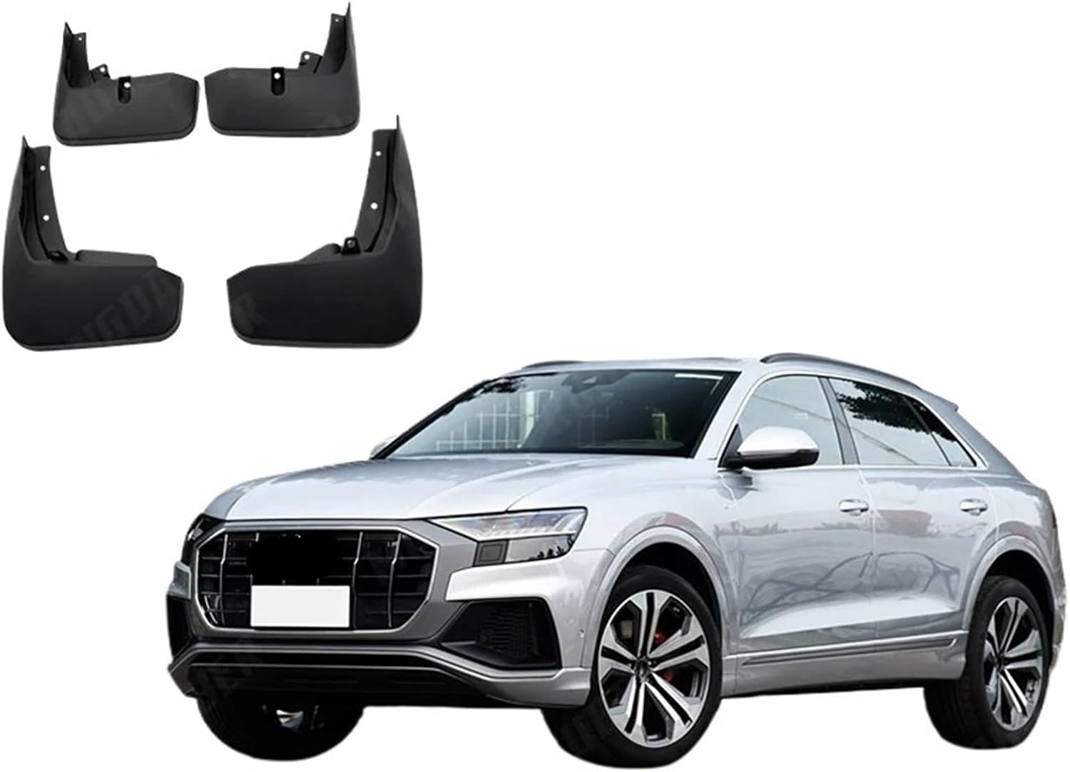 4PCS Compatible with Q8 2019 2020 2021 Mudguards Mudflaps Fender Mud Flap Splash Mud Retention Guards Compatible with Protect Car PP Accessories