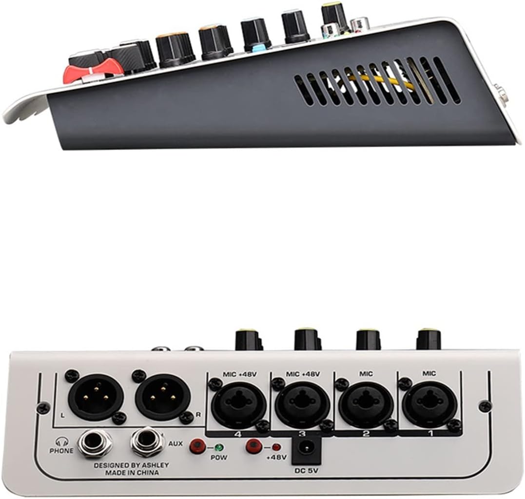 Audio DJ Mixer USB Live Stage KTV Mixer for Pc 6 Channel Sound Table Mixing Card Digital Consoles Controller Professional Console Dj Podcast Equipment