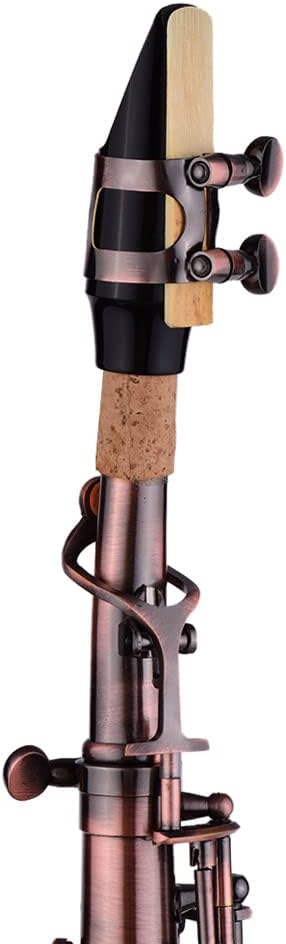 Straight Saxophone Bb Soprano Saxophone Sax Professional Red Bronze straight saxophone Woodwind Instrument with Case Gloves Cleaning Cloth Straps Brush