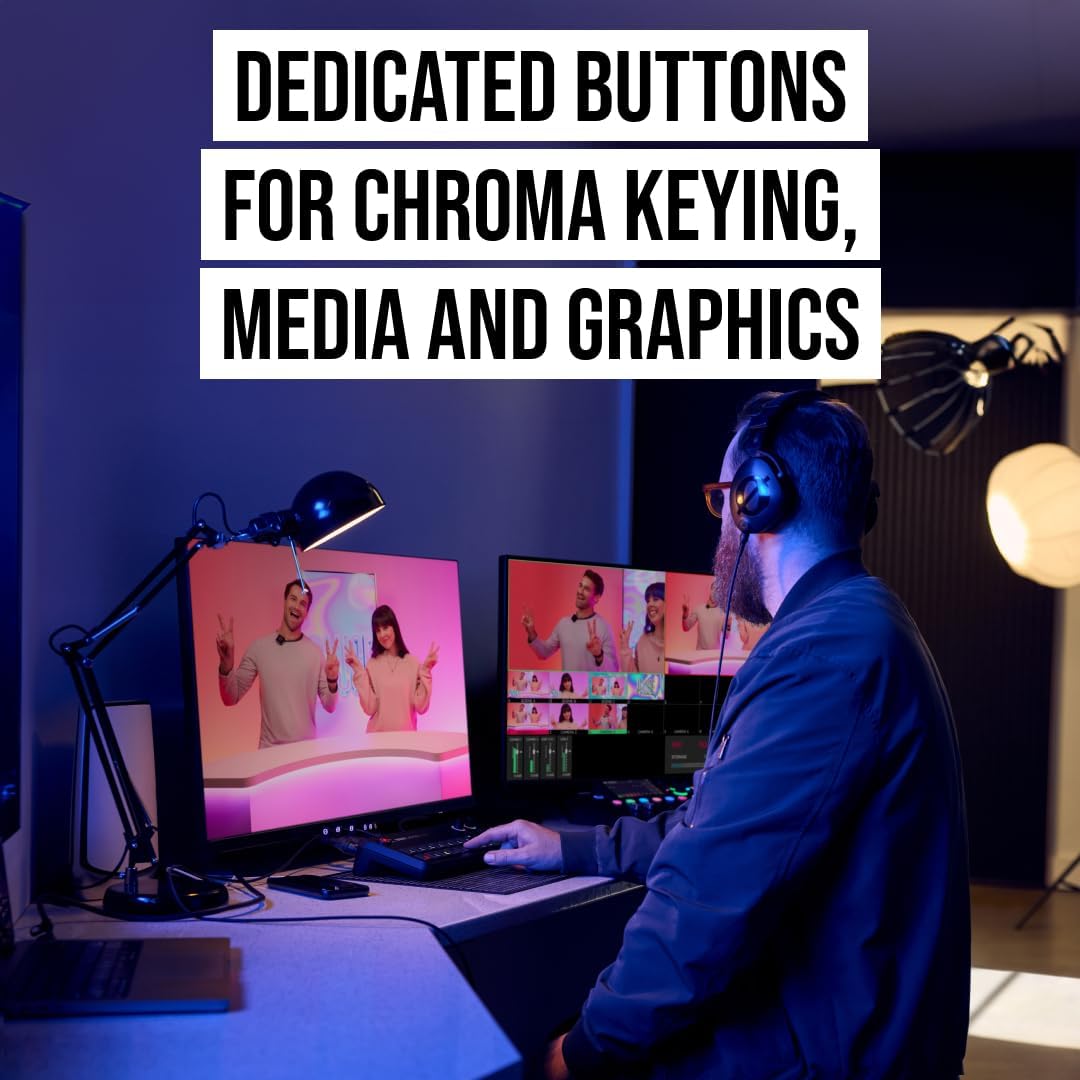 RØDE RØDECaster Video – Professional Video Switcher and Audio Interface – Multi-Camera, 6 x Video Inputs (HDMI and USB), 1080p60, Multi-Source Scenes