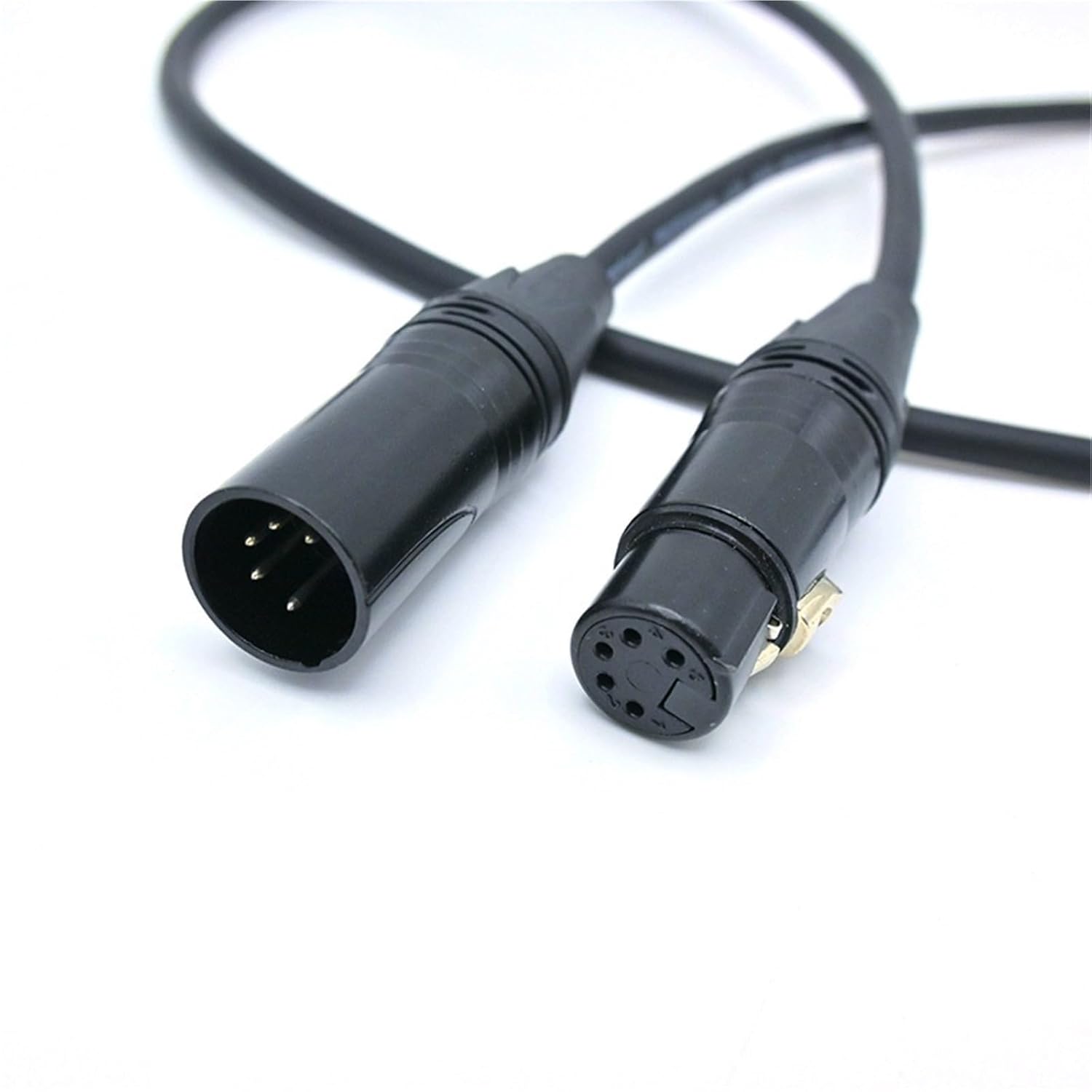 110 ohm 5 Pin Connector Cable 1m 2m 3m 5m 8m 10m 15m 20m 30m 5Pin XLR Stage Signal Control Cable for Lighting(15m)