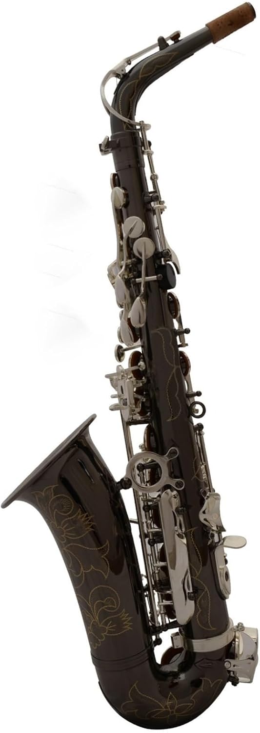 Saxophone for Beginners Professional Beginner Musical Instrument Alto E Flat Black Nickel Nickel Plated Keys Saxophone Woodwind Instrument