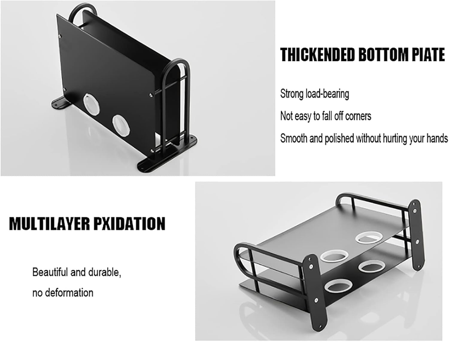 Multifunctional Floating TV Shelf, Wall Mount WiFi Router Stand, Small Projector Shelf, Electronic Equipment Stand (Size : 28.1 * 21 * 14.5cm)