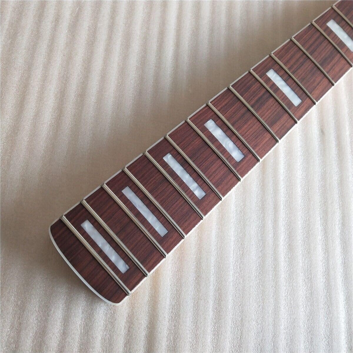 Maple Jazz Bass Guitar Neck 21 Fret 34inch Rosewood Fingerboard Inlay Yellow