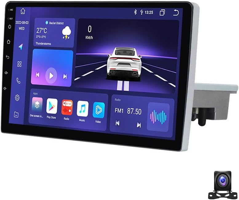 Android 13 Car Stereo 9 inch Touchscreen with Carplay/Android Auto Radio Receiver for Lada Granta 2011~2018 Bluetooth MP5 Player with Backup Camera/FM/SWC/RDS/DSP,8 core m800s 8g+256g