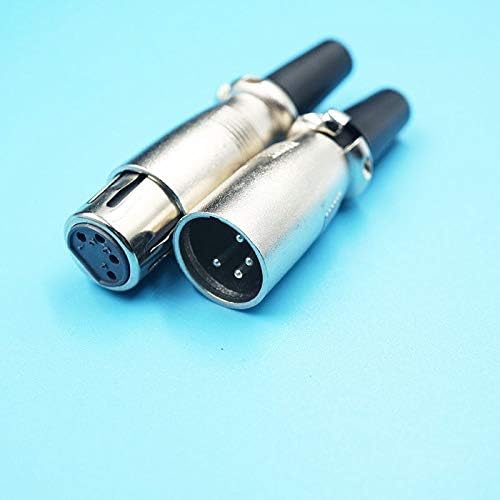 Davitu Electrical Equipments Supplies - 50pcs/lot 3P 4P 5P XLR Male Plug Connectors 5Pin XLR Plug Jack Japanese Type XLR Microphone Plugs - (Color: 5pair 5pin)