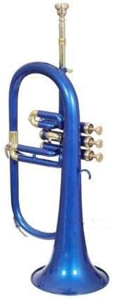 SHREYAS TF33 Bb fluglehorn Flat BLUE Flugel Horn With Free Hard Case + Mouthpiece