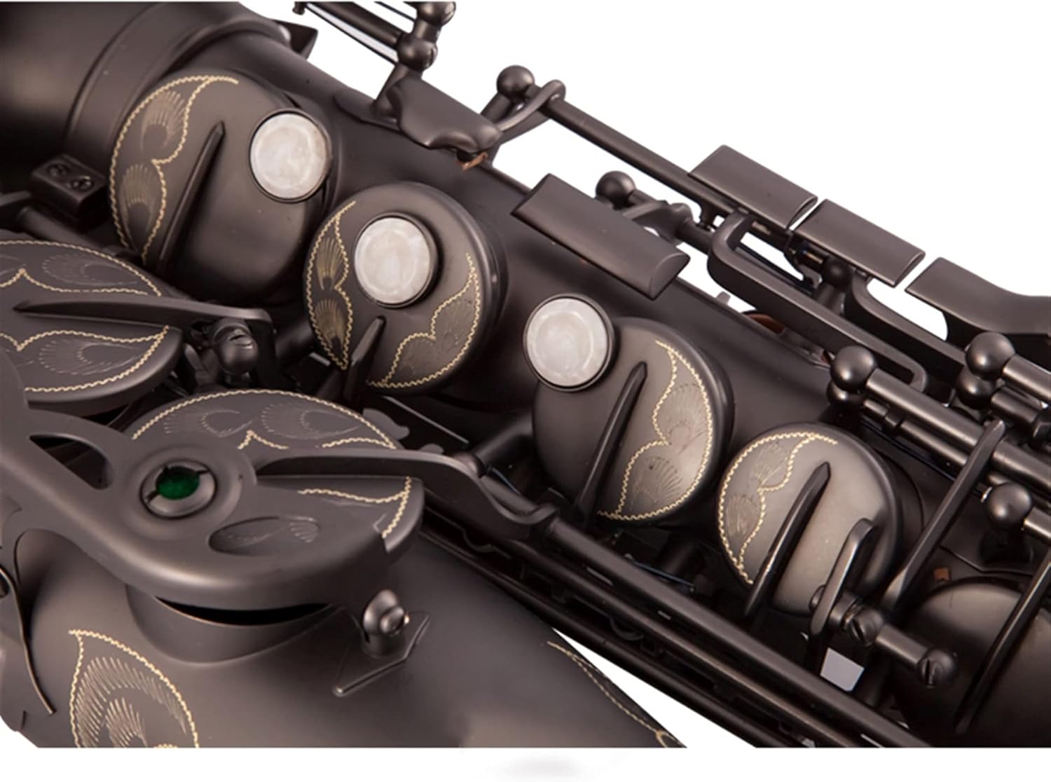 Professional Saxophone Black Nickel E Flat Sax Alto Saxophone Brass Lacquered Gold E Flat Sax 82Z Key Type Woodwind Instrument Brass Sax Beginners Kit