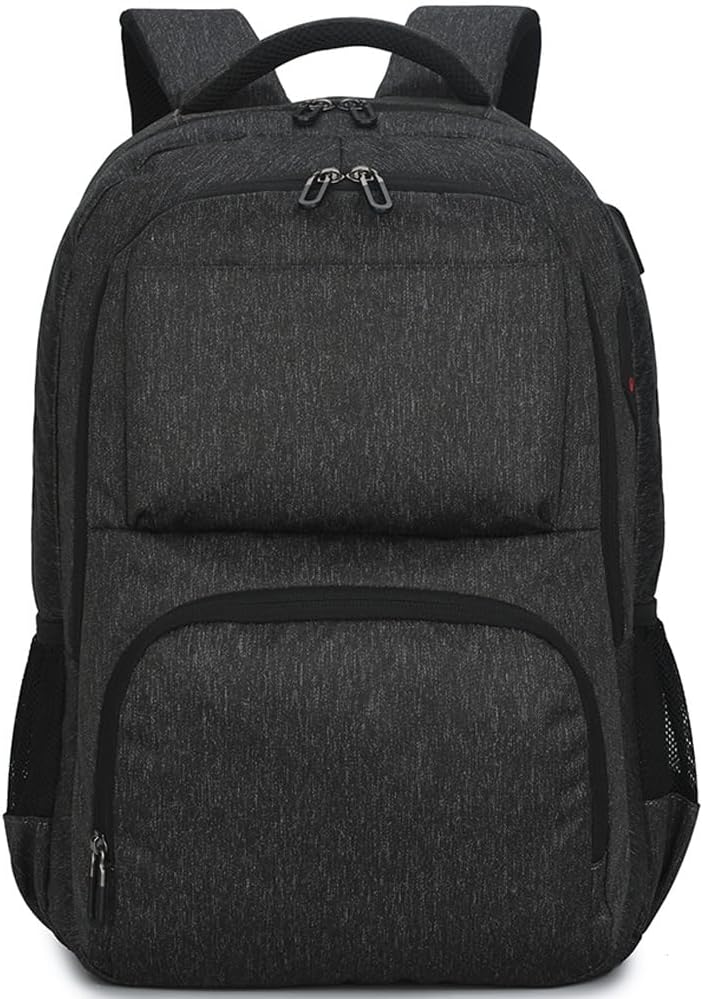 Men's Outdoor Everyday Zipper Solid Color Travel Backpack Work-Ready Durable Laptop & Camera Backpack