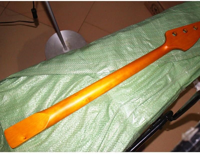 20 Frets Reverse Headstock Maple 4 Strings Electric Bass Guitar Neck With Rosewood Fingerboard Glossy Paint Guitar Parts