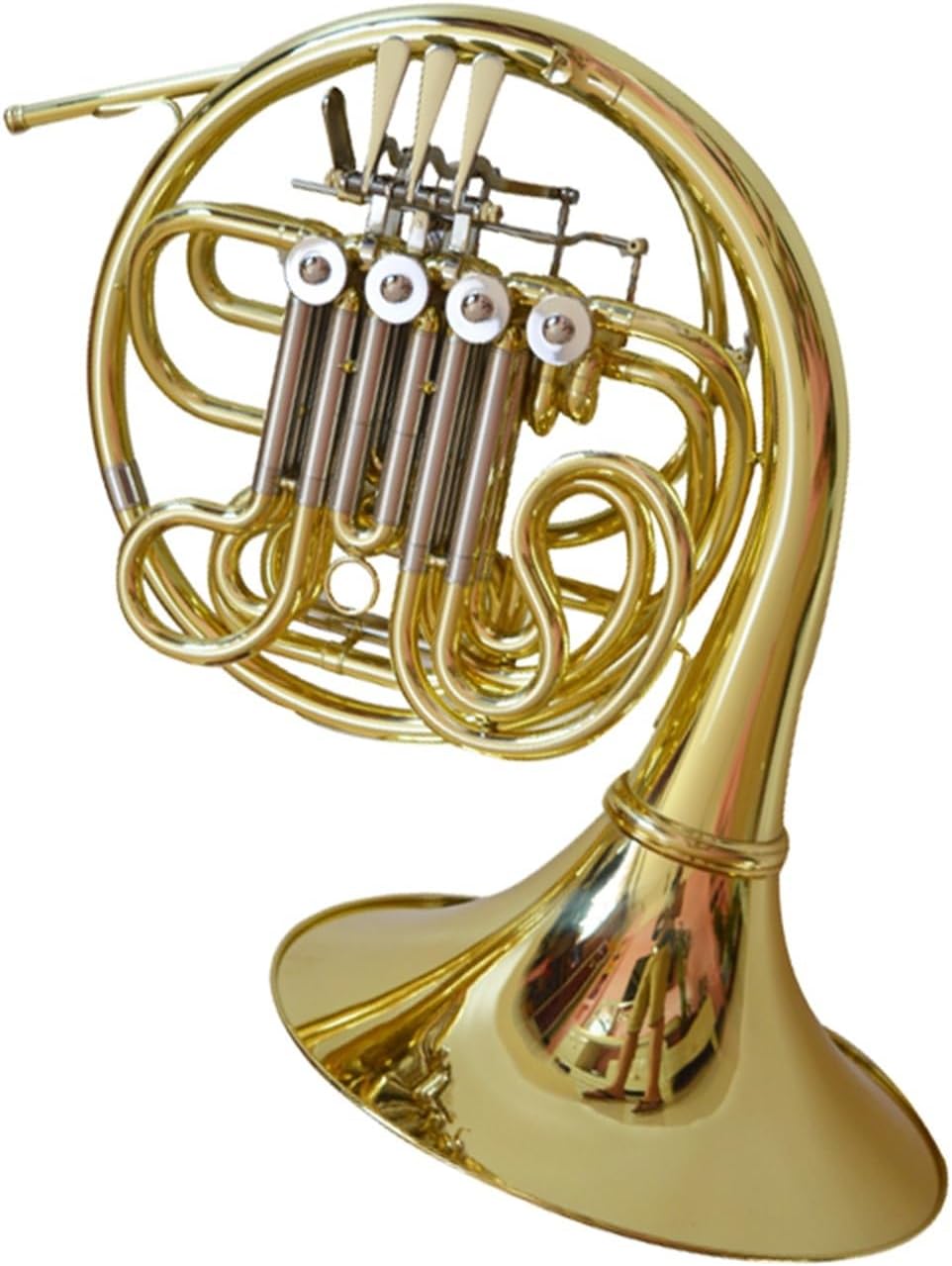 Brass French Horn Double French Horn B Flat F Key White Copper Vario For Beginners And Professional Performance