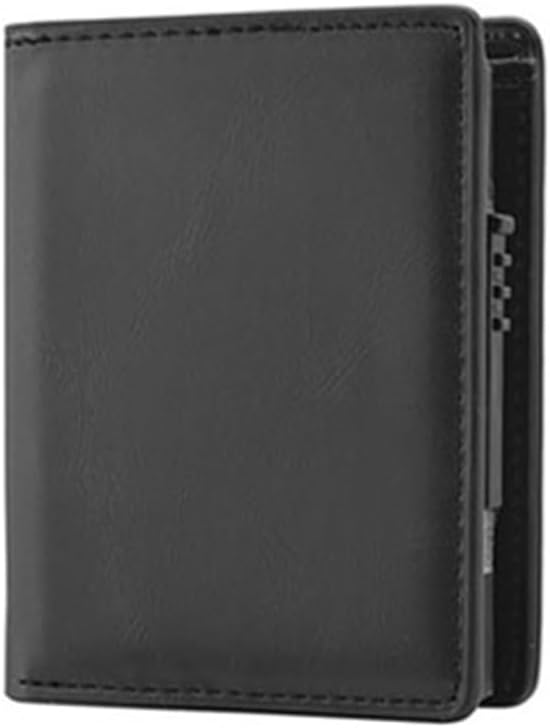 Men's Short Wallet Automatic Pops-up Aluminum Alloy Card Bag Anti-theft Brush Anti-magnetic Set Box