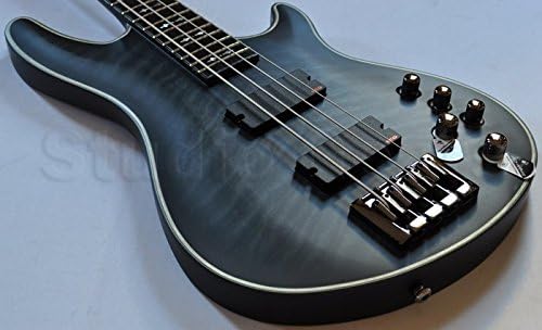 Schecter Hellraiser Extreme-4 4-String Bass Guitar, See-Thru Black Satin