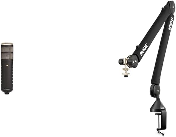 Rode Procaster & PSA1+ Desk-Mounted Broadcast Microphone Boom Arm