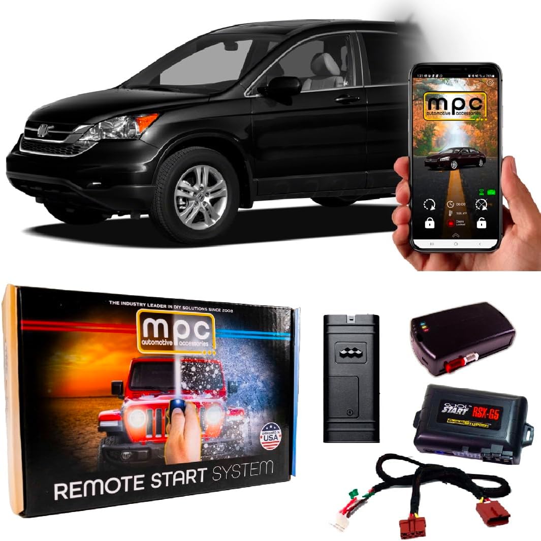 MPC Smartphone or Factory Remote Activated Remote Start Kit Compatible with Honda CR-V 2007-2011 - Plug-n-Play - Premier USA Tech Support