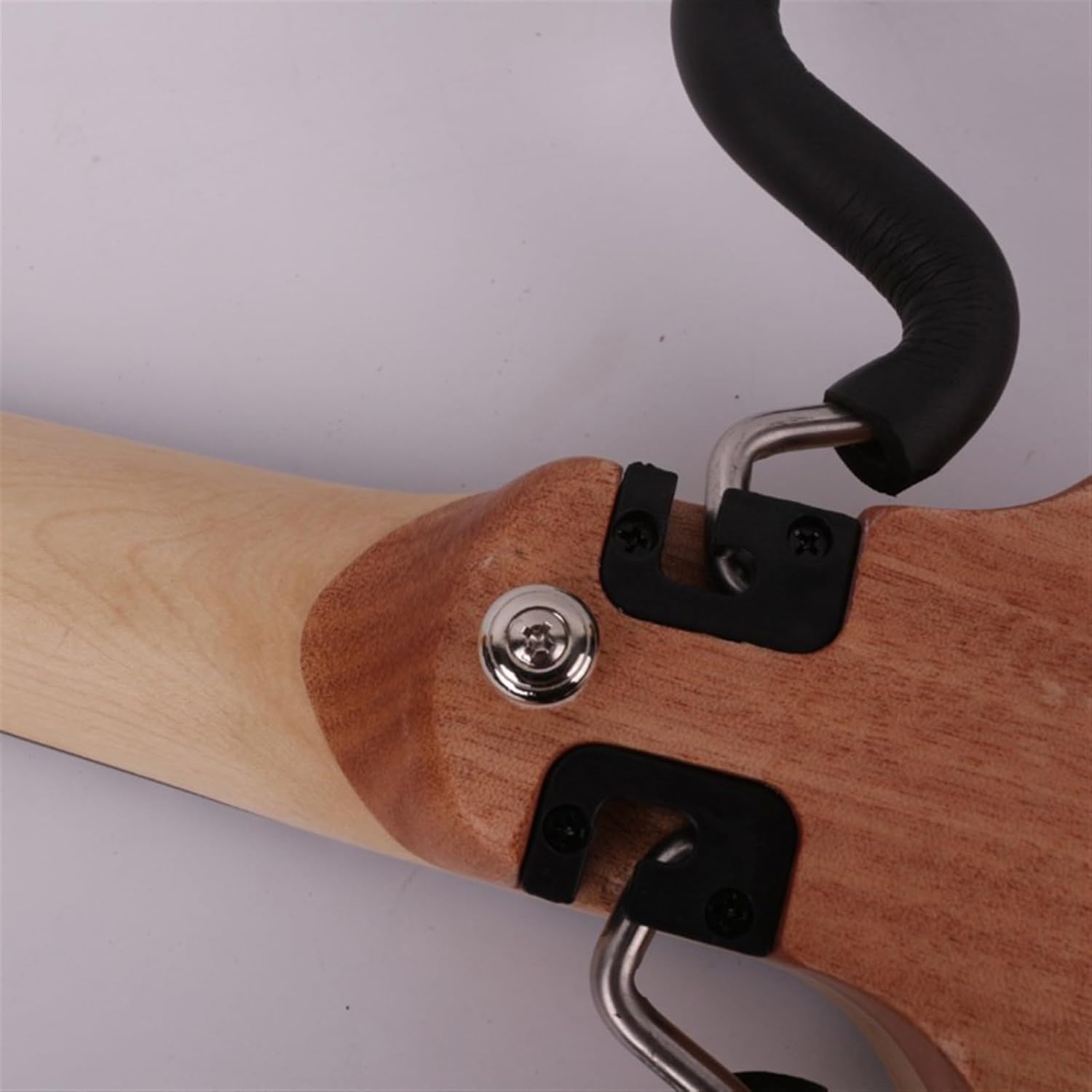 22 Frets Headless Electric Silent Travel Guitar, Rosewood Fingerboard, Built-In Effector, Portable, Foldable, Professional (Brown)