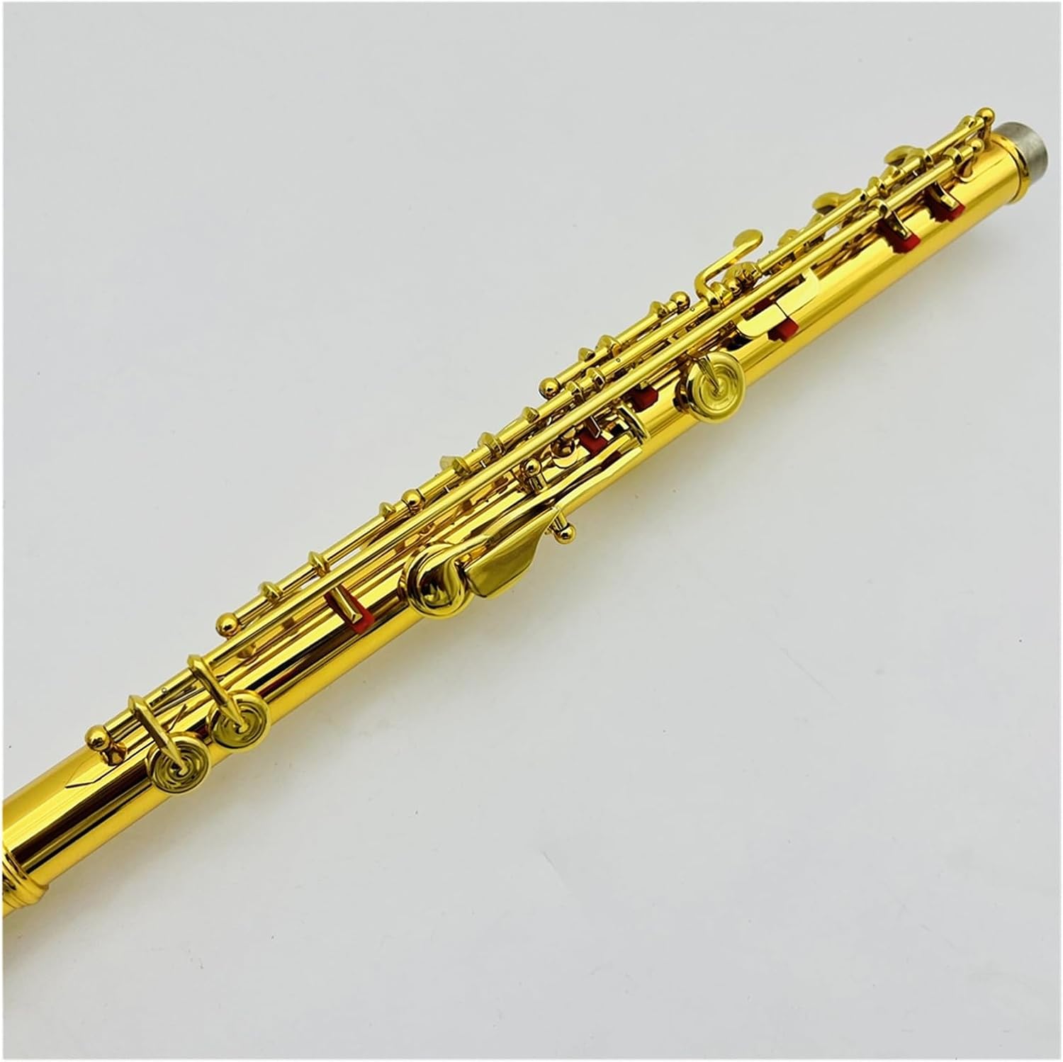 Flute C Tune Flute 17 Opend Holes with Lacquered Gold Professional Woodwind with Case Flutes Musical Instruments