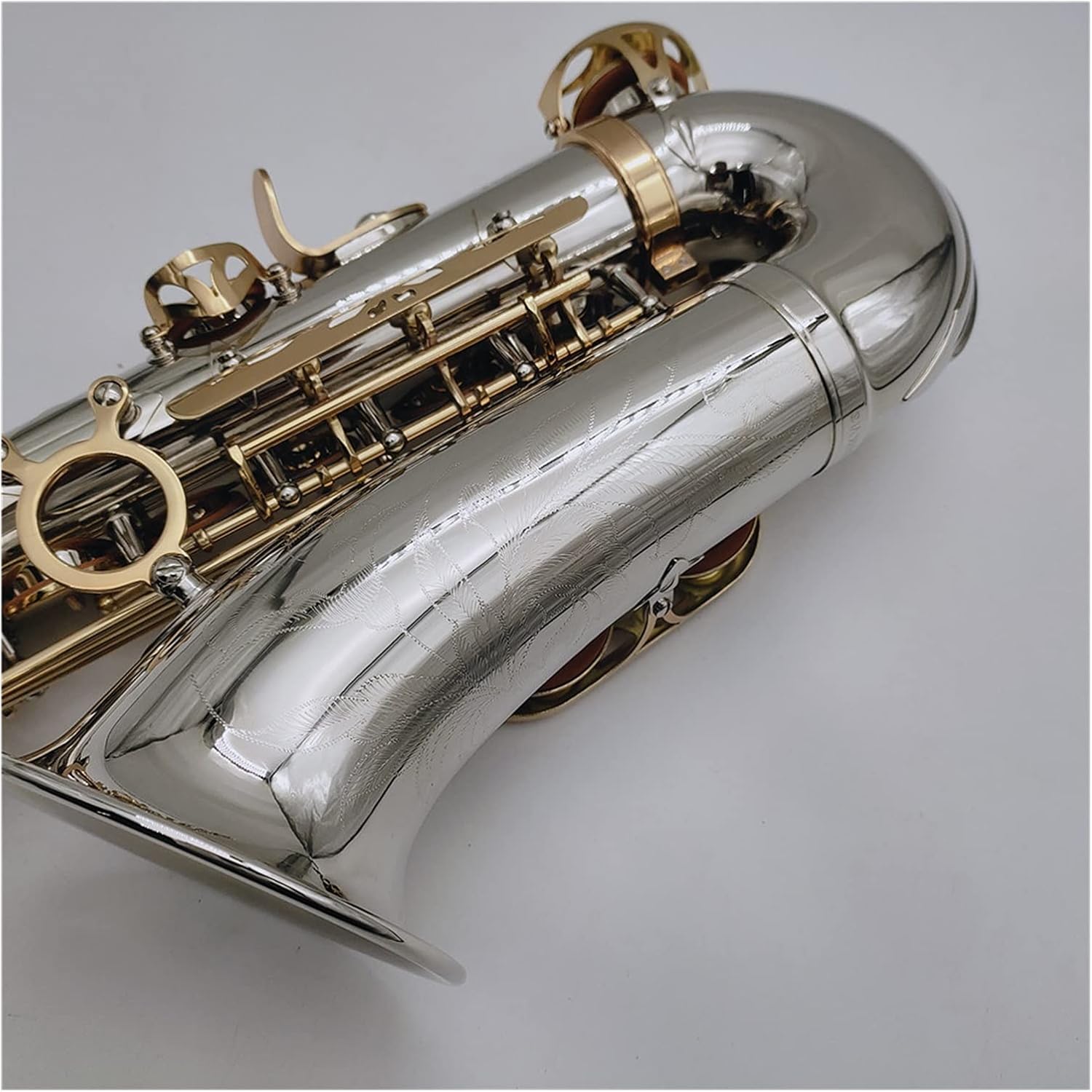 Student Saxophone Alto Saxophone E Flat Nickel Gold Keys Woodwind Instrument with Golves Mouthpiece Case Saxophone Set