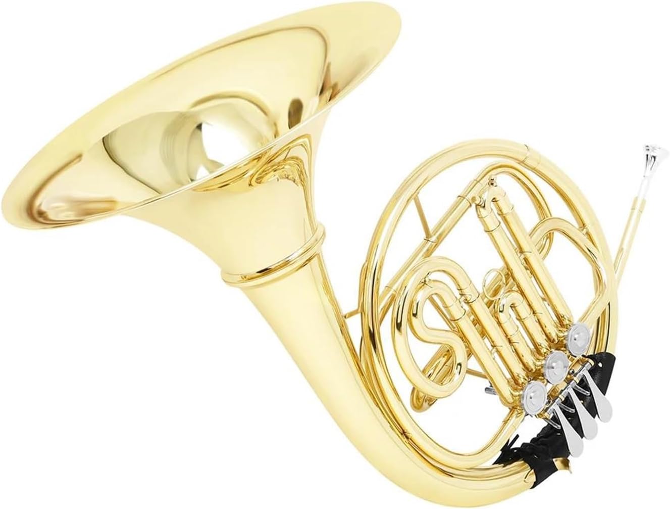 4 Key French Horn 3 Key Gold Plated French Horn Bb Split Double Row Brass Instrument With Box Mouthpiece Parts