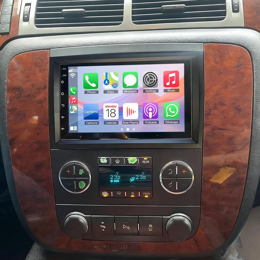 Android 15 Car Radio Stereo for Chevrolet Tahoe 2007-2014 w/Wireless Carplay Android Auto,2+64G 7