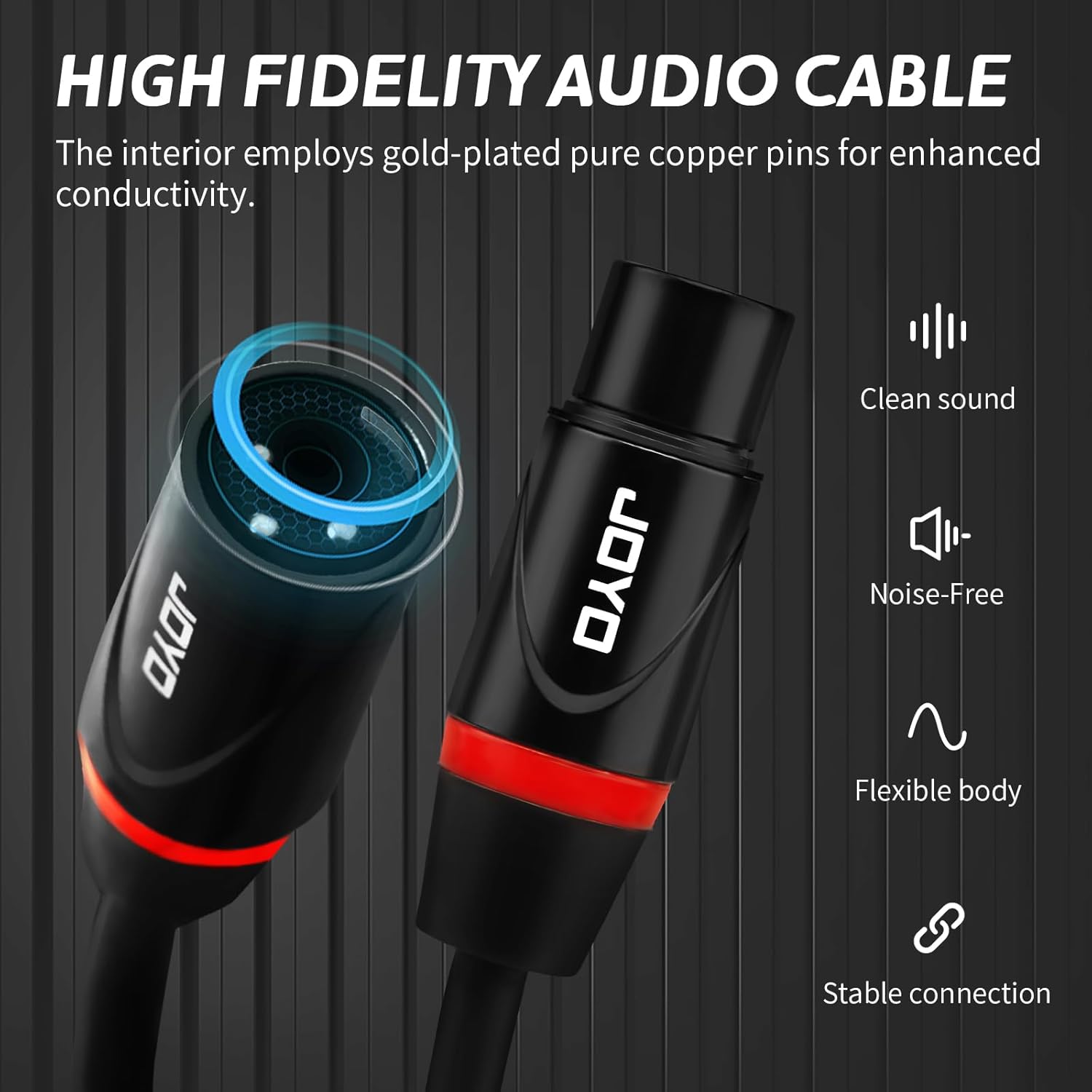 JOYO MOMIX PRO USB Audio Interface Stereo XLR+48V Phantom Power bundle with CM-28 20ft XLR Microphone Cable