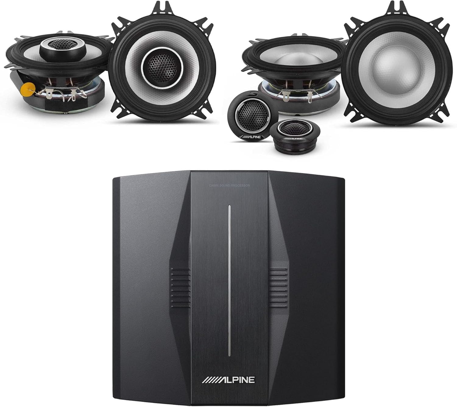 Alpine PXE-C80-88 OPTIM8 8-Channel Hi-Res Digital Sound Processor Amplifier w/ S2-S40C Comp & S2-S40 4