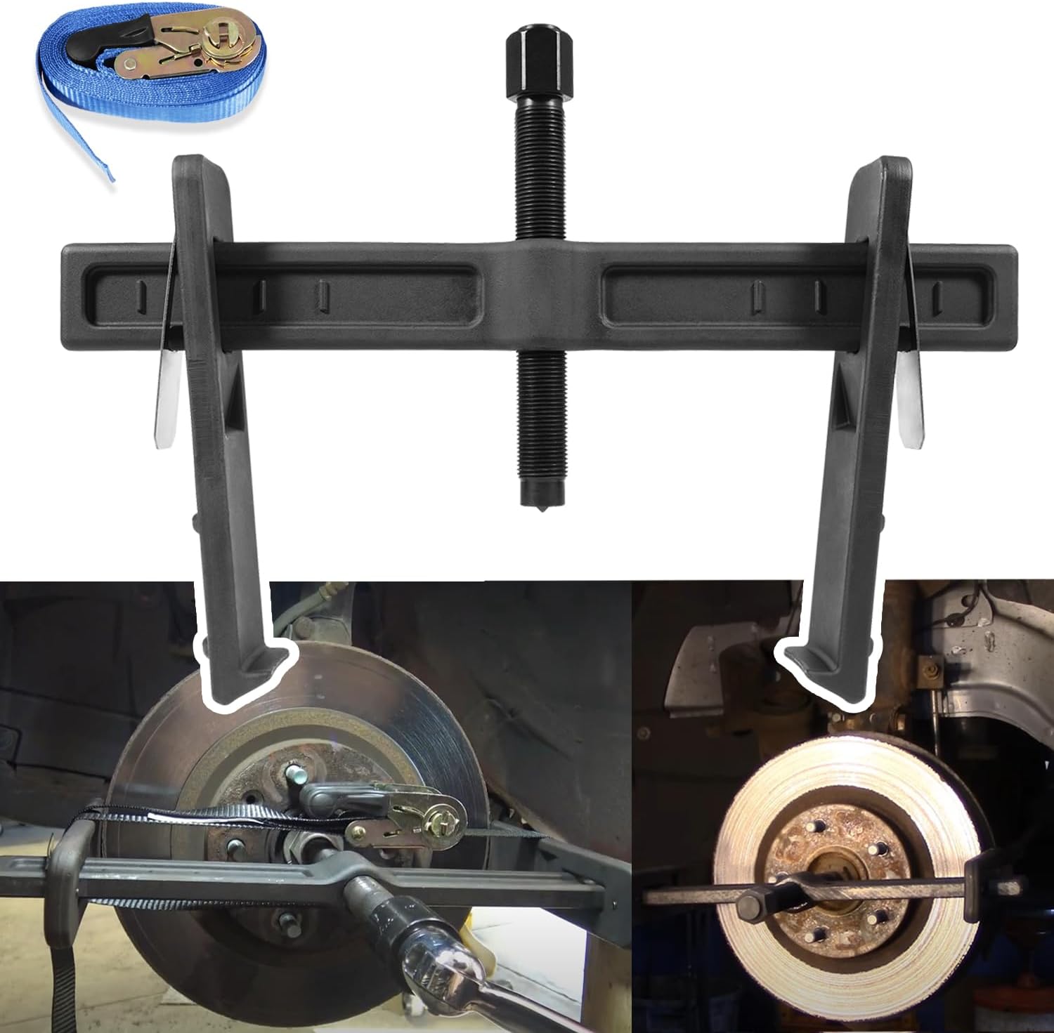 6980 Brake Drum and Rotor Puller Kit/Brake Drum Hub Puller/Brake Rotor Removal Tool for Removing Brake Drums, Rotors, Drive Wheels, Gears, Flywheels and Pulleys