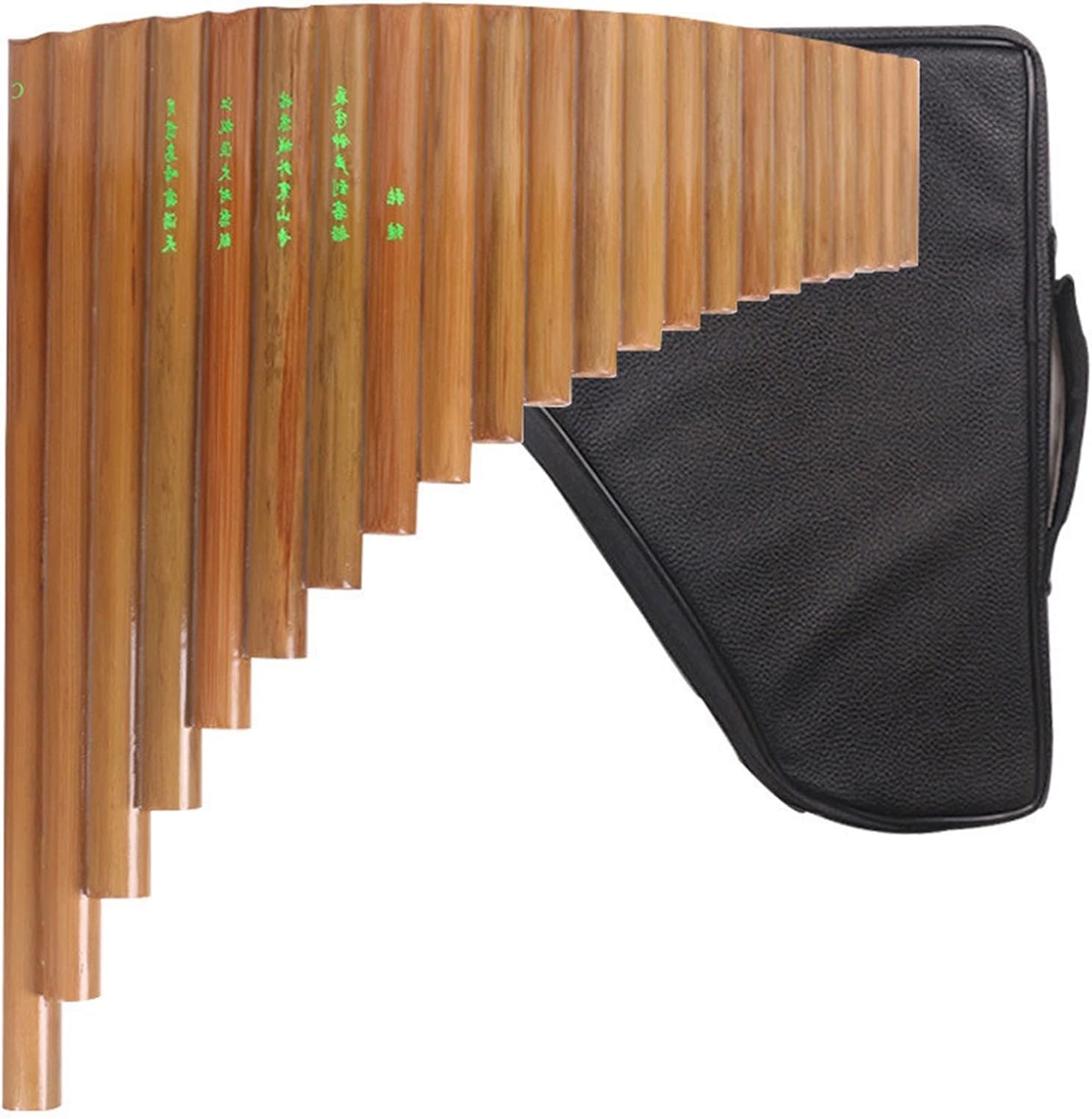 PanPipes Woodwind Instrument Pan Flute Musical Instrument 15 Tube 22 Tube C/G Tune Bitter Bamboo Pan Flute (Color : G Tune 22 Tubes)