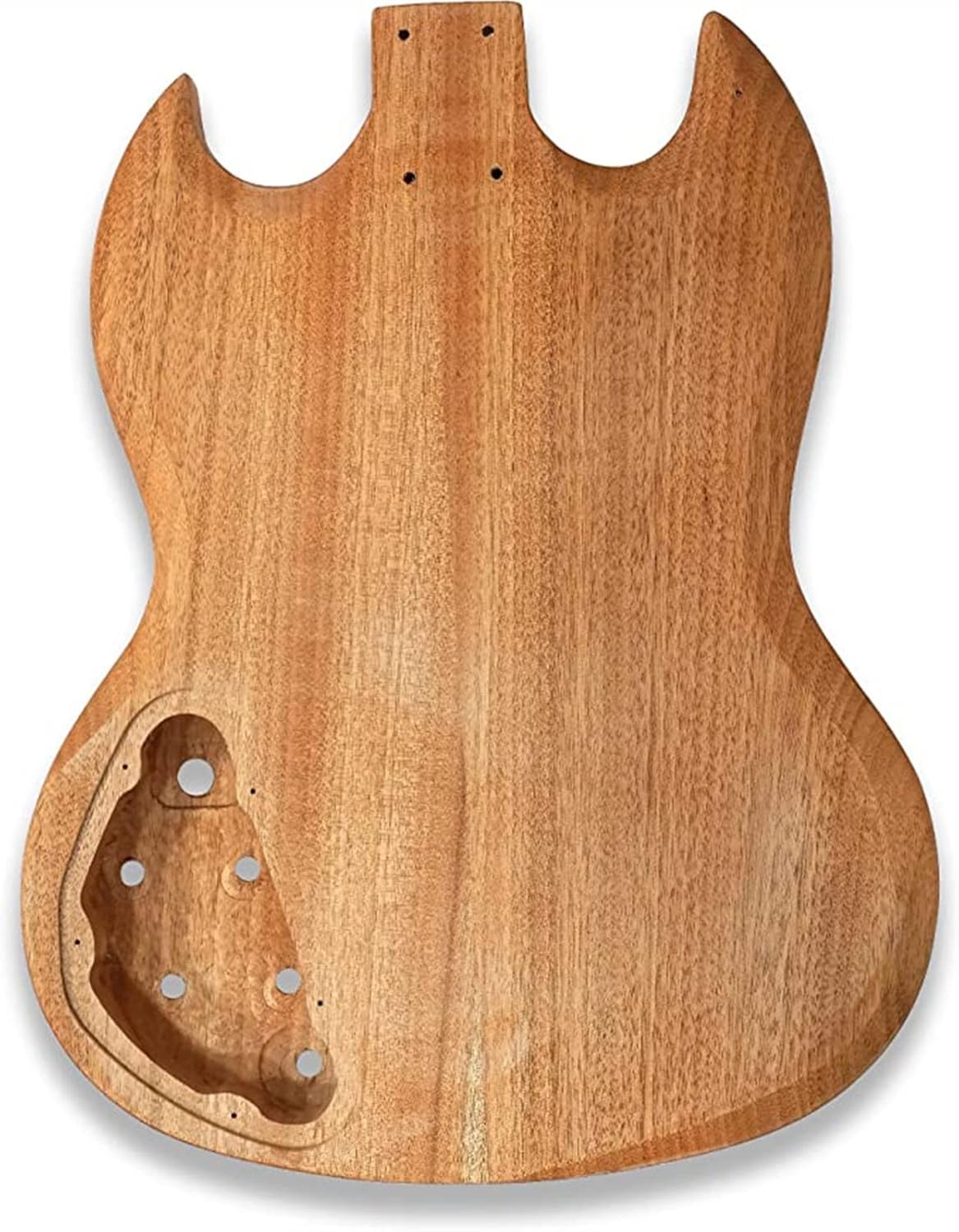 DIY Electric Guitar Kit Hand-Polished Mahogany Body Rosewood Fingerboard Electric Guitar Assembly Complete Parts Kit