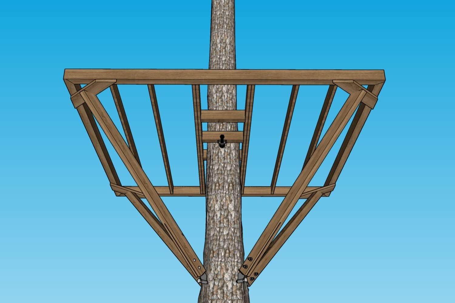 12' Square Kit - Mounting Hardware - Steel, Aluminum - Wall Mount, Corner Mount - Bracket Kit