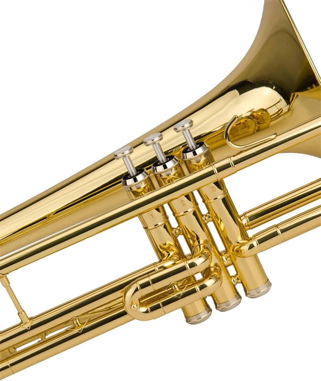 Standard Trombone Standing Key Trombone B Flat Lacquered Gold Trombone Musical Instrument Valve Trombone