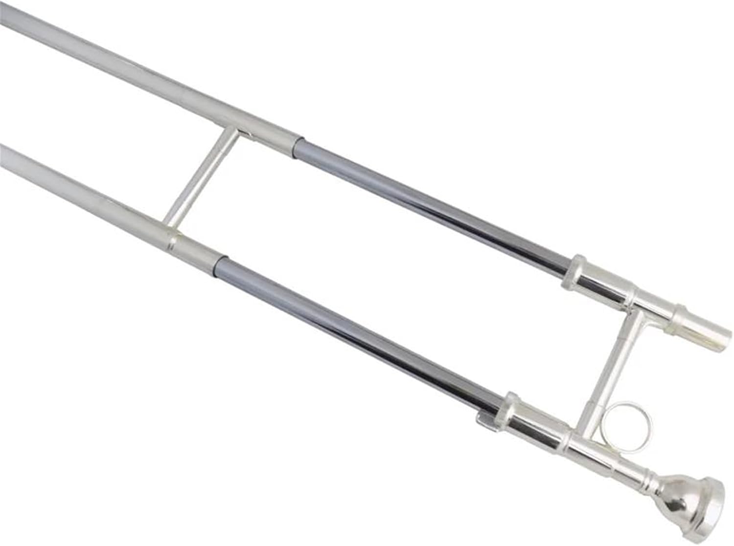 Professionals euphonium Bass Trombone Bb/F/Eb/D With Case Mouthpiece Silver Plated Trombone Musical Instruments Slide Trombones(Nickel plated)